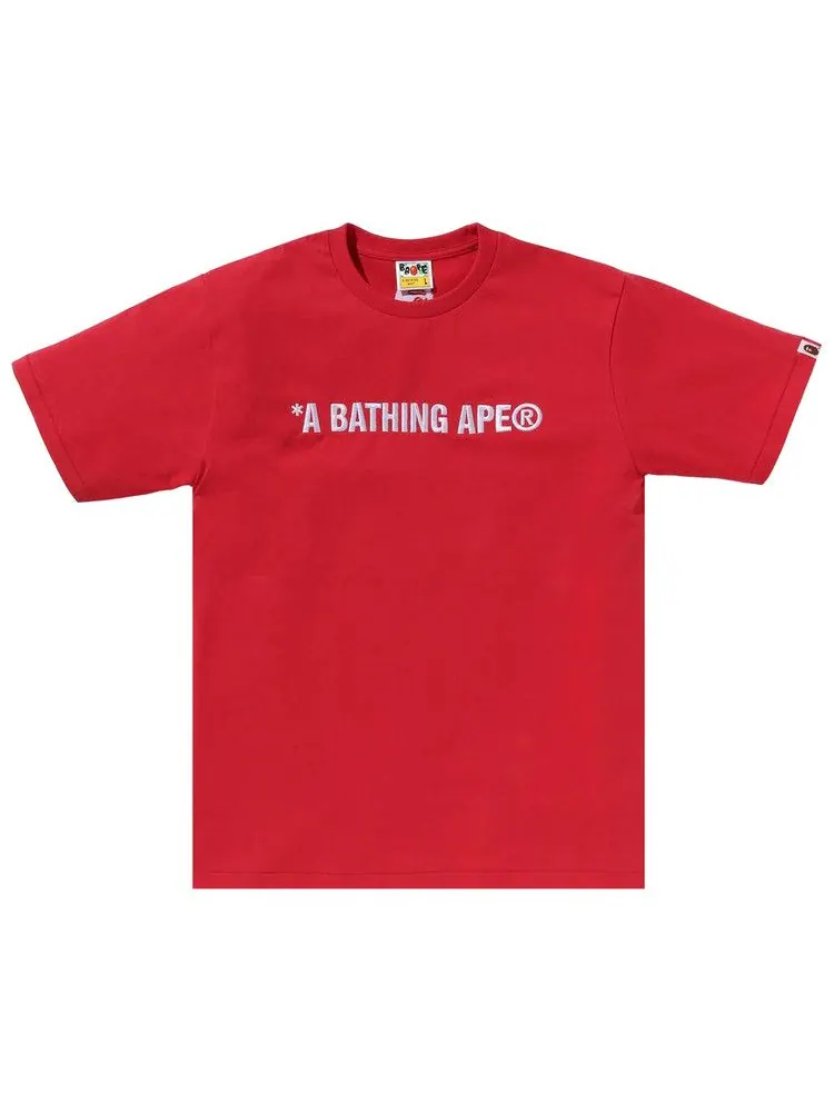 Футболка BAPE A Bathing Ape Logo Tee — изображение 1 из 2, красный