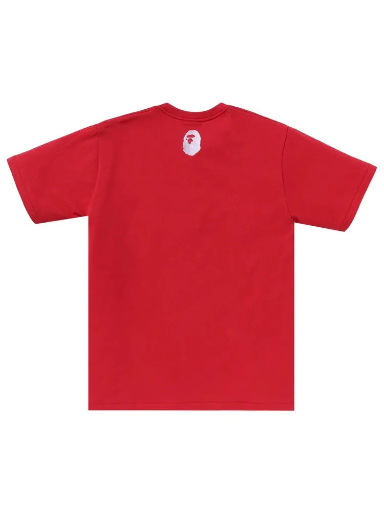 Футболка BAPE A Bathing Ape Logo Tee — изображение 2 из 2, красный