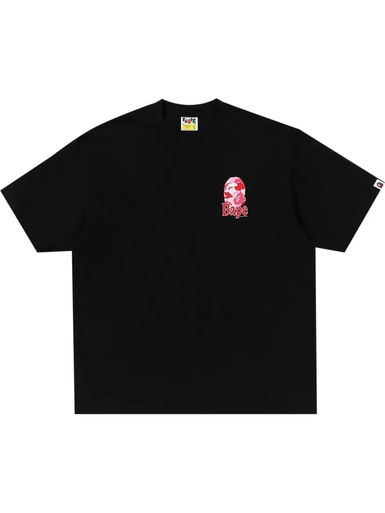 Футболка BAPE Flora Ape Head Relaxed Fit 'Black' — изображение 1 из 2, черный