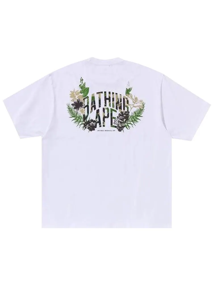 Футболка BAPE Flora Ape Head Relaxed Fit 'White' — изображение 2 из 2, белый