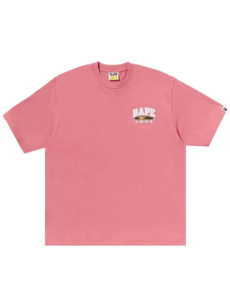 Футболка BAPE Hand Draw Relaxed Fit Tee — изображение 1 из 1, розовый