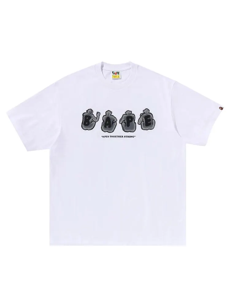 Футболка BAPE Stone Ape Character Relaxed Fit Tee — изображение 1 из 1, белый