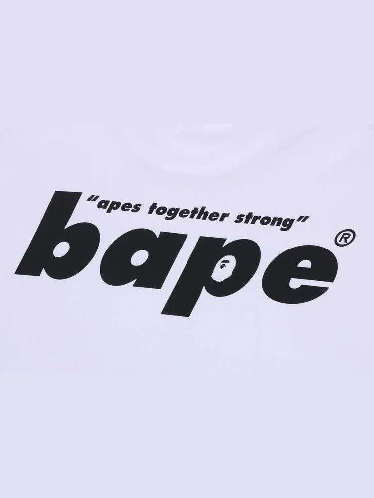 Футболка BAPE Shark Seijin Ape Head Relaxed Fit Tee — изображение 4 из 4, белый