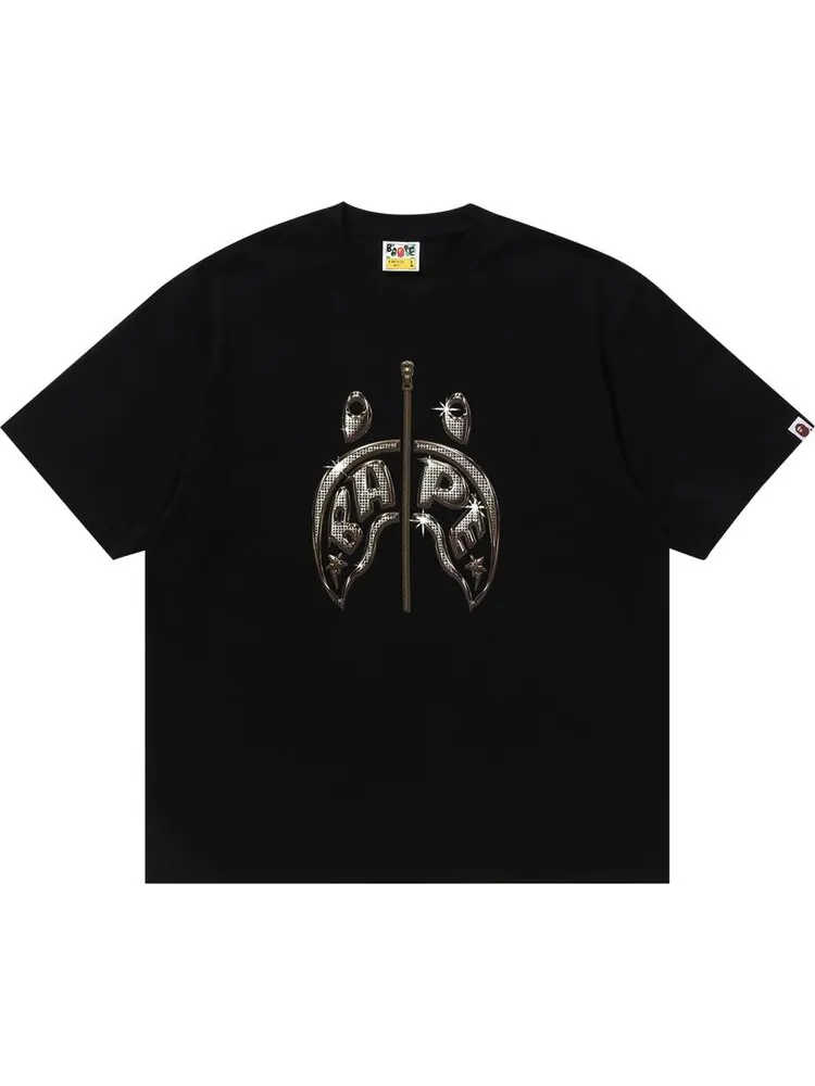 Футболка BAPE Mad Shark Photo Print Relaxed Fit 'Black' — изображение 1 из 2, черный