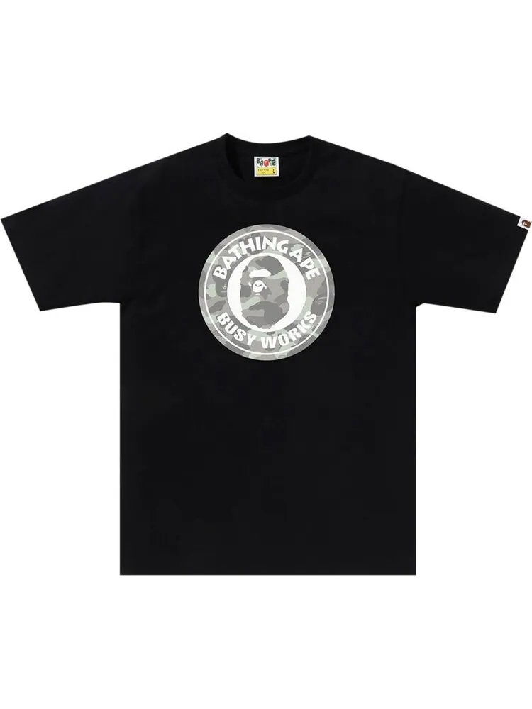 Футболка BAPE City Camo Busy Works Black — изображение 1 из 1, черный