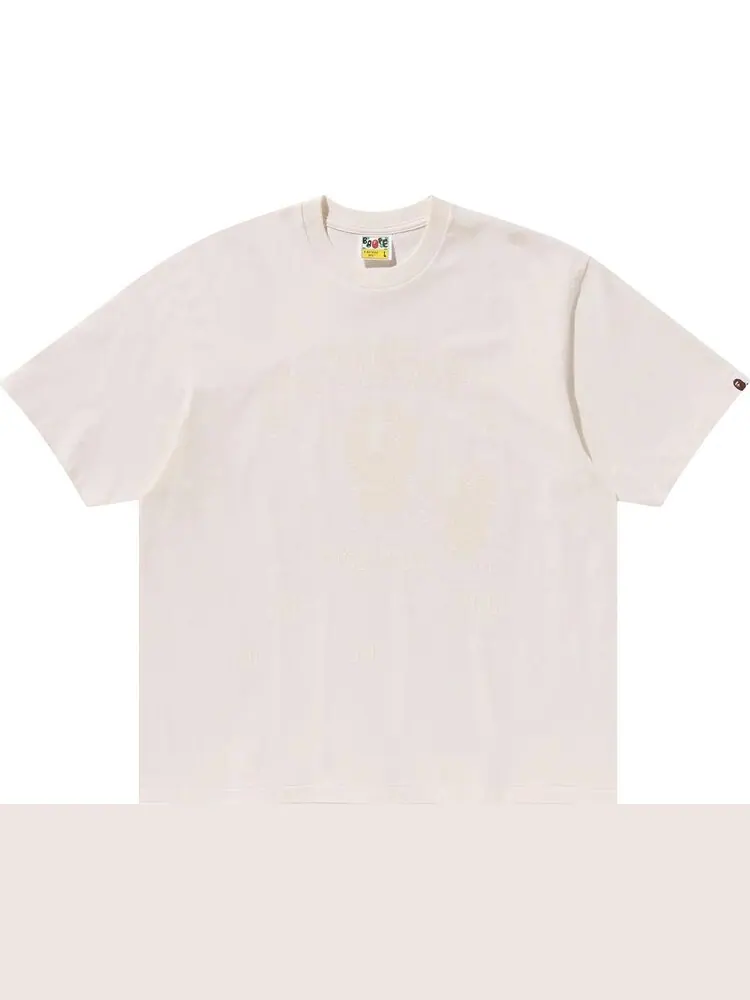 Футболка BAPE Bathing Ape Relaxed Fit 'Ivory' — изображение 1 из 1, бежевый