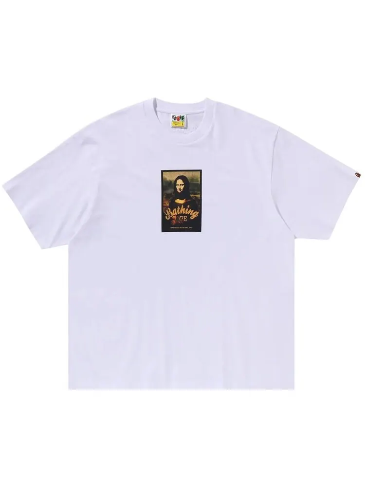 Футболка BAPE Art Print Relaxed Fit 'White' — изображение 1 из 1, белый