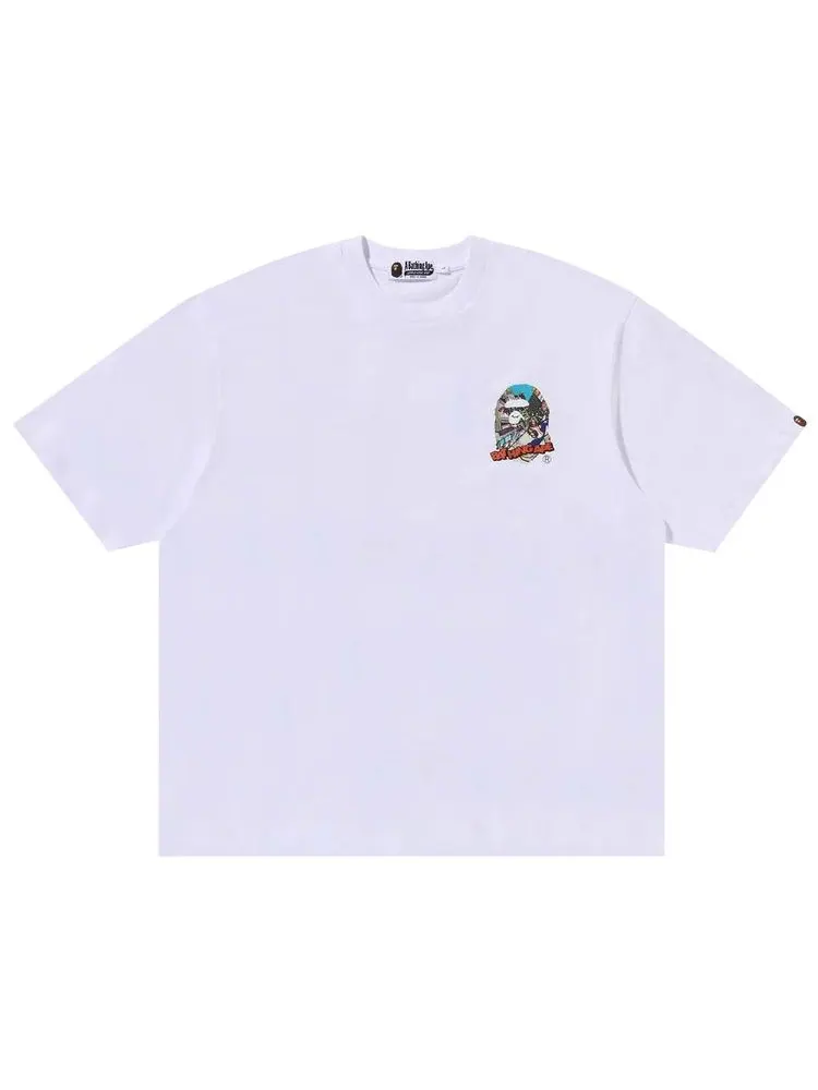 Футболка BAPE Comic Art Ape Head Relaxed Fit Tee — изображение 1 из 2, белый