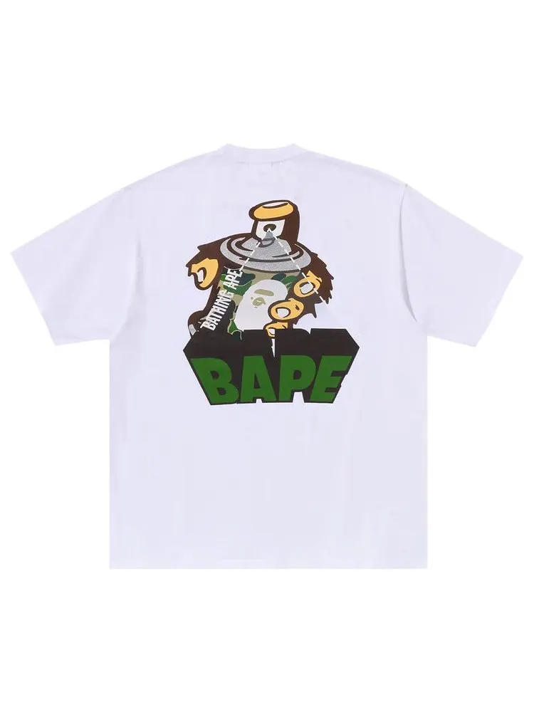 Футболка BAPE Graffiti Logo Relaxed Fit Tee — изображение 2 из 2, белый