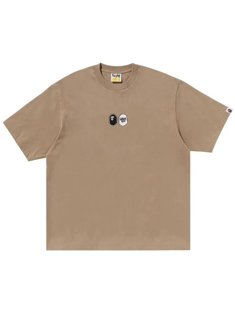 Футболка BAPE Mad Ape Graphic Logo Relaxed Fit Tee — изображение 1 из 2, бежевый