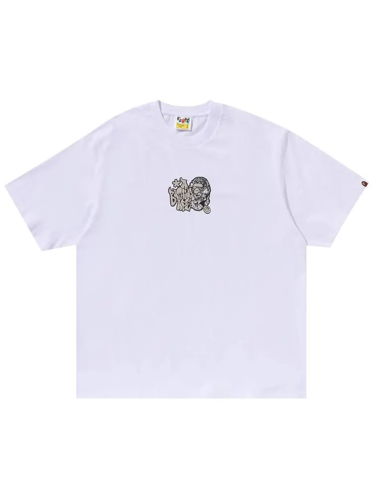 Футболка BAPE Graffiti Ape Head Relaxed Fit Tee — изображение 1 из 1, белый