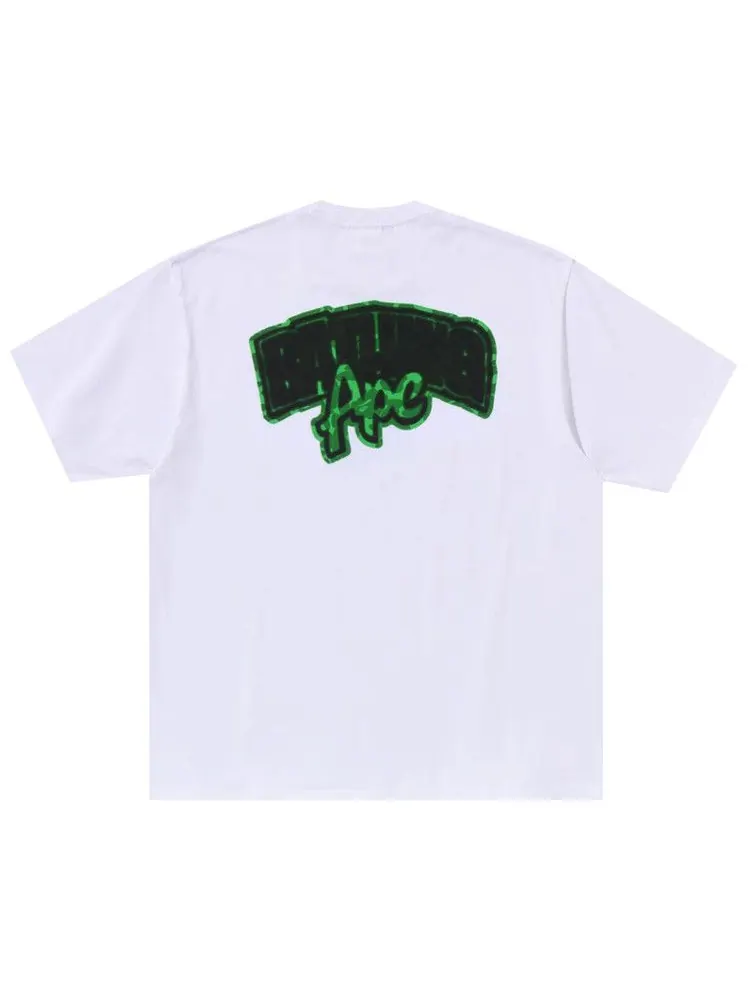 Футболка BAPE Spray Frankenstein Relaxed Fit Tee — изображение 2 из 4, белый