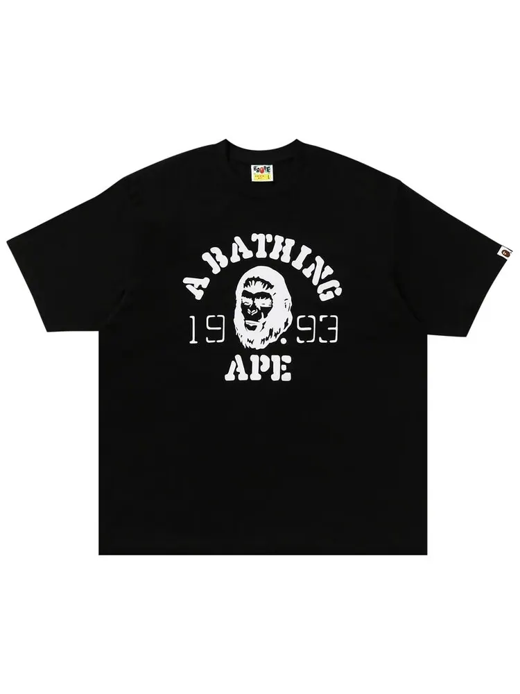 Футболка BAPE OG Ape Head College Relaxed Fit Tee — изображение 1 из 2, черный