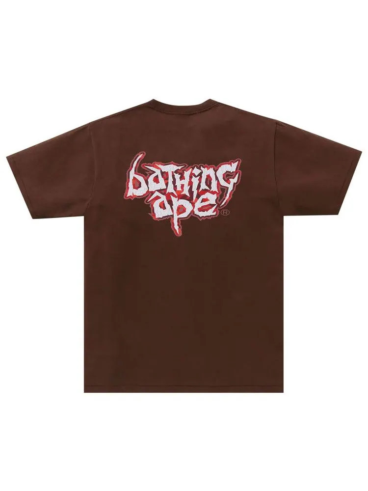 Футболка BAPE Color Camo Mad Ape Tee 'Brown' — изображение 2 из 4, коричневый