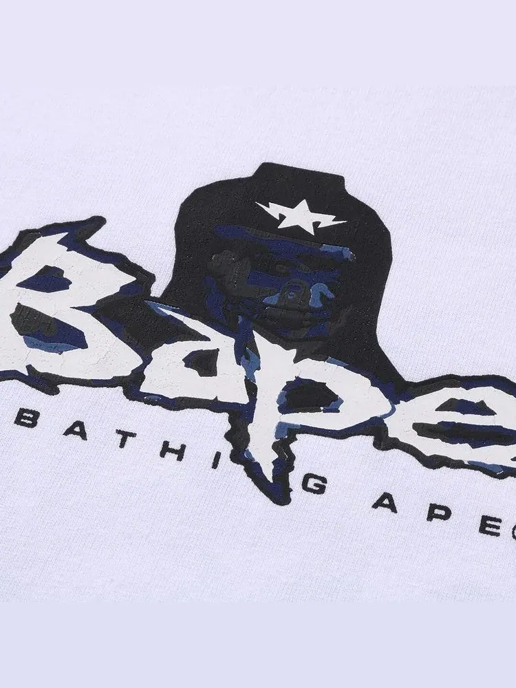 Футболка BAPE Color Camo Mad Ape Tee — изображение 3 из 4, белый