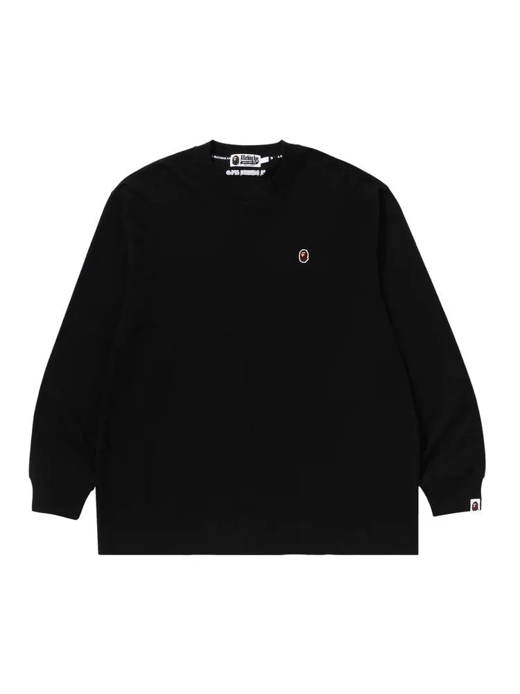 Футболка BAPE Ape Head One Point Long-Sleeve Tee — изображение 1 из 1, черный