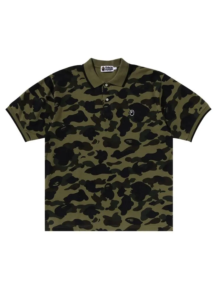 Поло BAPE 1st Camo One Point Polo 'Green' — изображение 1 из 1, зеленый
