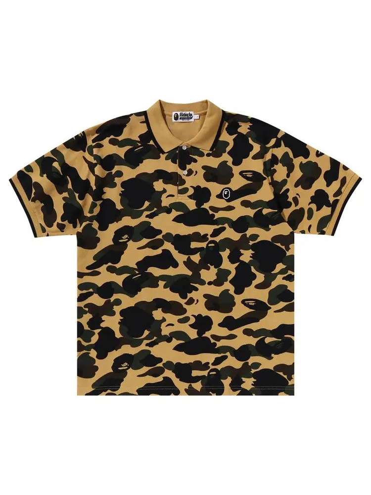 Поло BAPE 1st Camo One Point Polo 'Yellow' — изображение 1 из 1, желтый