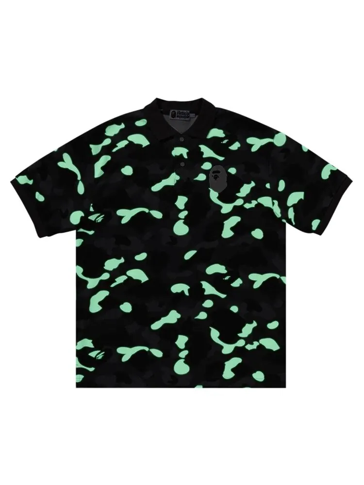 Поло BAPE City Camo Large Ape Head Polo Relaxed Fit — изображение 2 из 2, черный