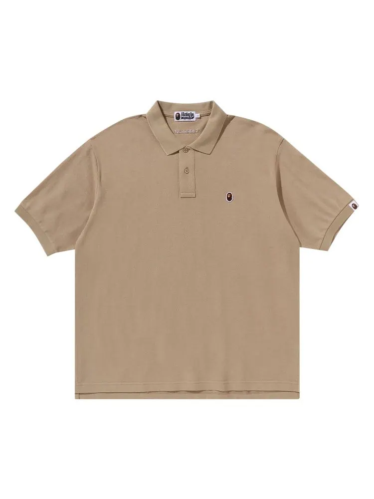Поло BAPE Ape Head One Point Polo 'Beige' — изображение 1 из 1, бежевый
