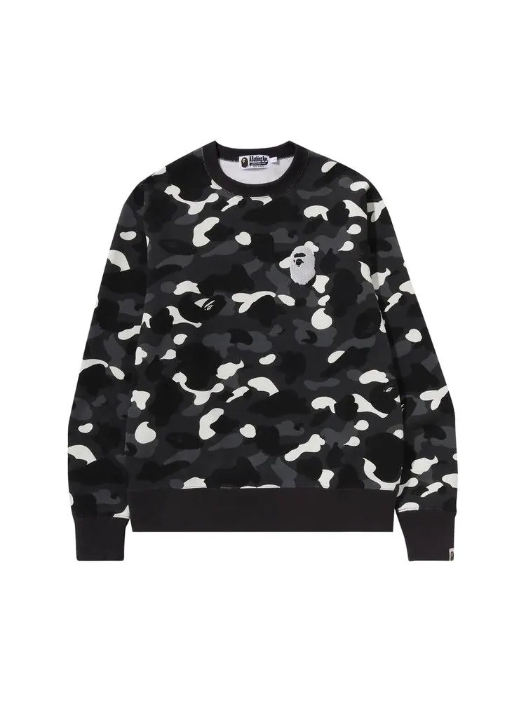 Свитер BAPE City Camo Large Ape Head Crewneck — изображение 1 из 1, черный