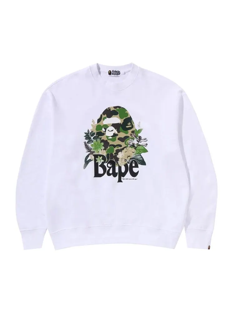 Свитер BAPE Floral Ape Head Crewneck — изображение 1 из 1, белый
