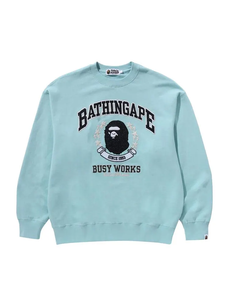 Свитер BAPE Bathing Ape Crewneck, Sax — изображение 1 из 1, синий