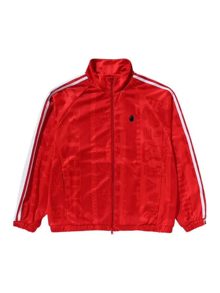 Спортивная куртка BAPE Fans Scarf Track Jacket — изображение 1 из 1, красный