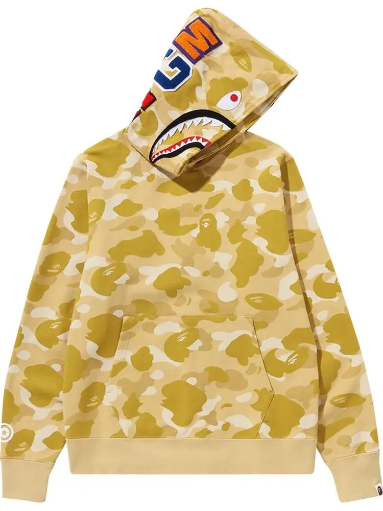 Худи BAPE Color Camo Shark Pullover 'Yellow' — изображение 1 из 2, желтый