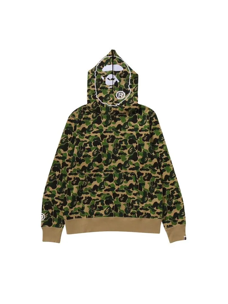 Худи BAPE ABC Camo 2nd Ape Pullover Hoodie — изображение 1 из 3, зеленый