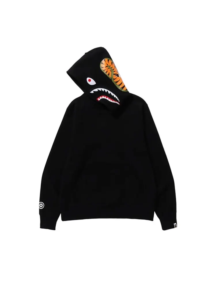 Худи BAPE Shark Pullover 'Black' — изображение 3 из 3, черный