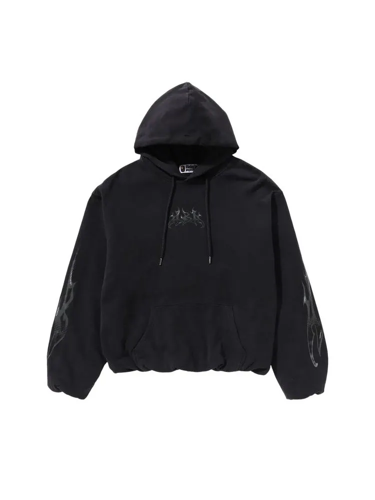 Худи BAPE Flame Garment Dyed Pullover Hoodie — изображение 1 из 1, черный