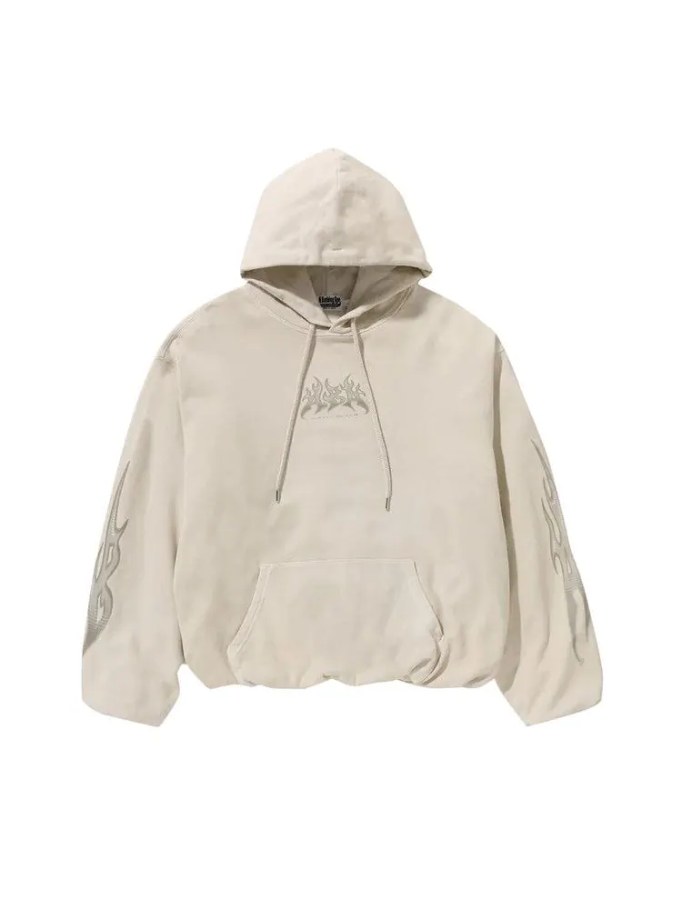 Худи BAPE Flame Garment Dyed Pullover Hoodie 'Ivory' — изображение 1 из 1, бежевый