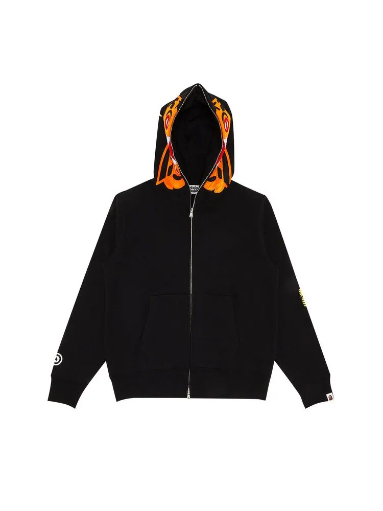 Худи BAPE Tiger Full Zip Hoodie — изображение 1 из 3, черный
