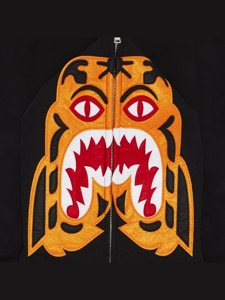 Худи BAPE Tiger Full Zip Hoodie — изображение 3 из 3, черный