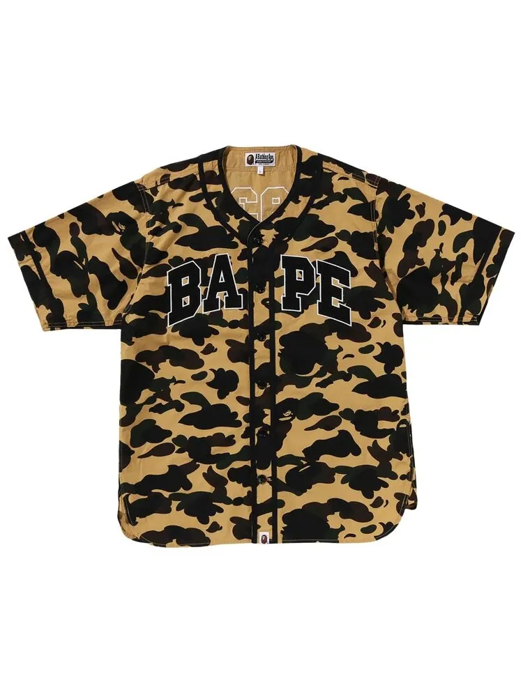 Рубашка BAPE 1st Camo Baseball Shirt — изображение 1 из 2, желтый