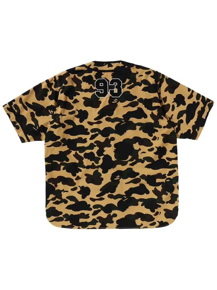 Рубашка BAPE 1st Camo Baseball Shirt — изображение 2 из 2, желтый