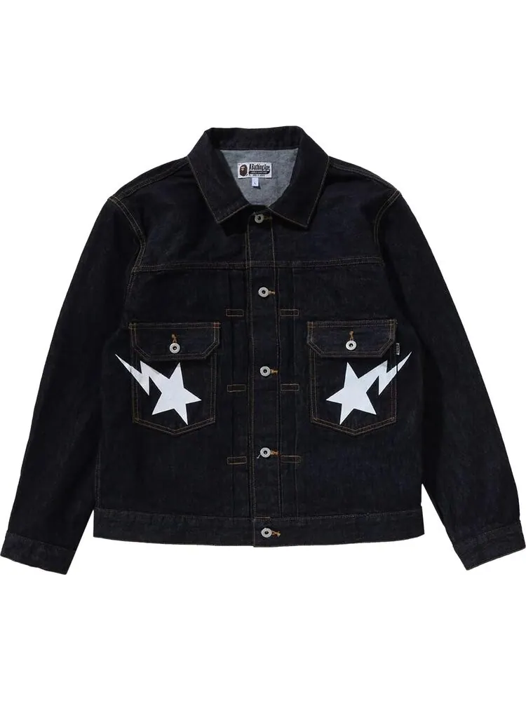 Куртка BAPE STA Denim Type-02 'Indigo' — изображение 1 из 2, синий