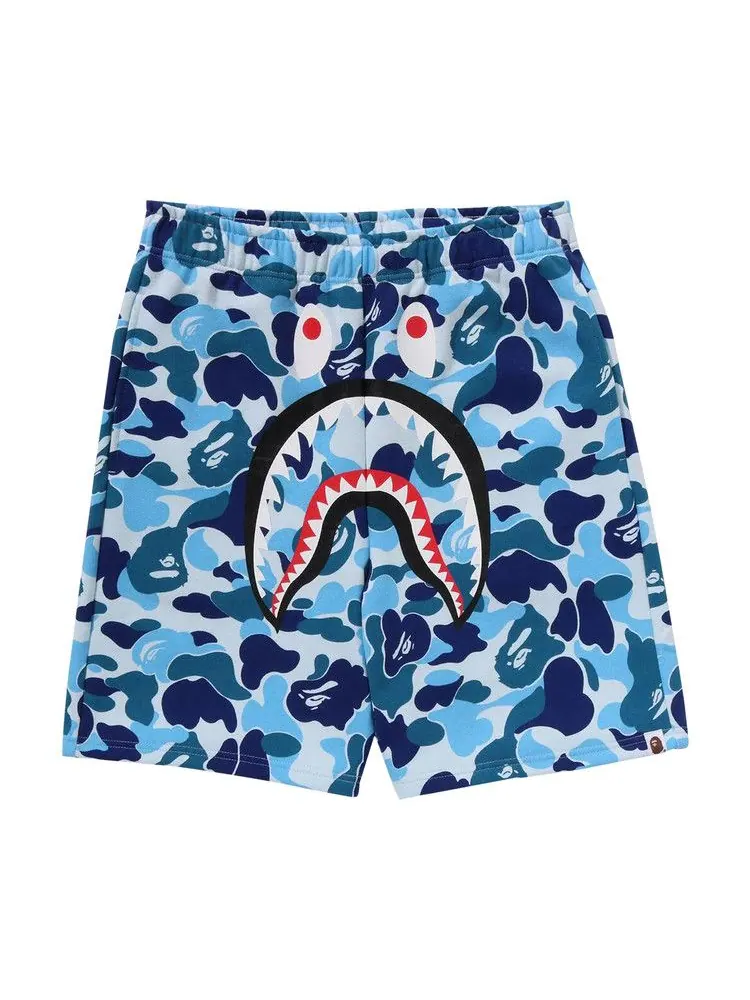 Спортивные шорты BAPE ABC Camo Shark Sweatshorts — изображение 1 из 2, синий