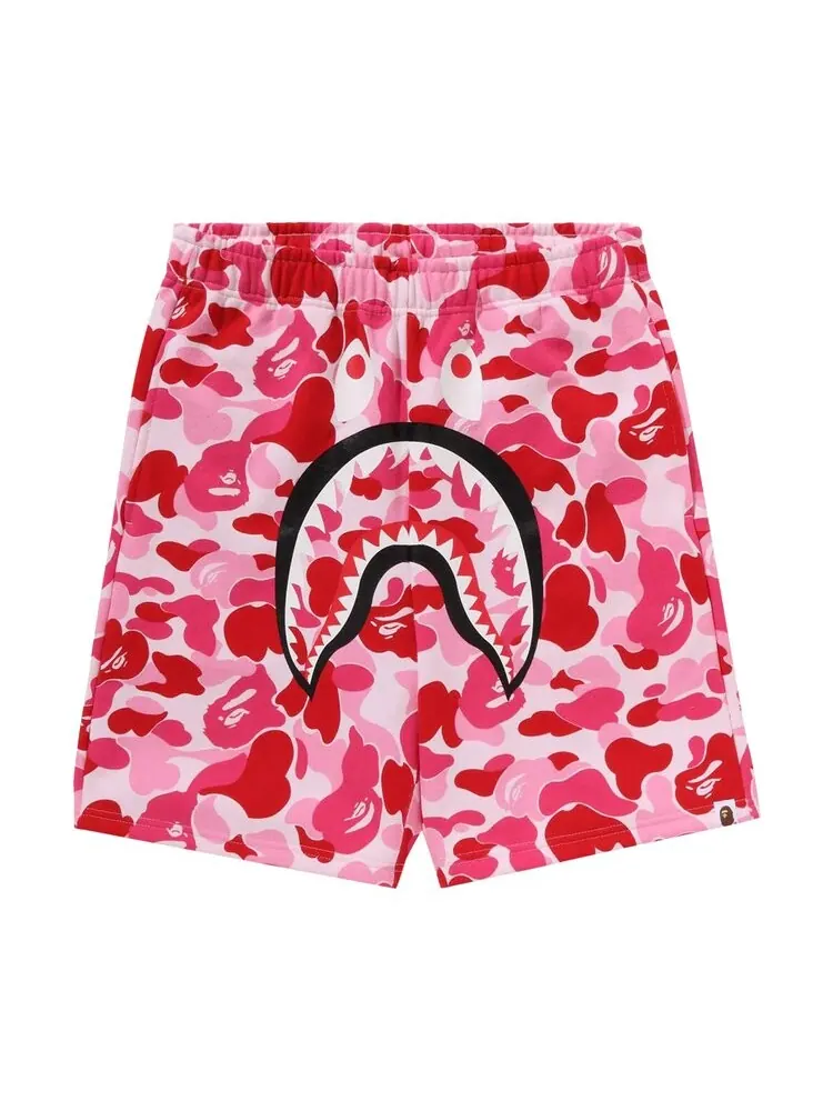 Шорты BAPE ABC Camo Shark Sweatshorts — изображение 1 из 2, розовый