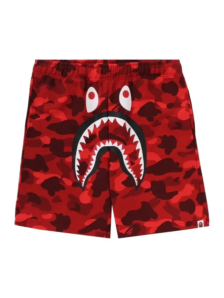 Шорты BAPE ABC Camo Shark Sweatshorts — изображение 1 из 1, красный