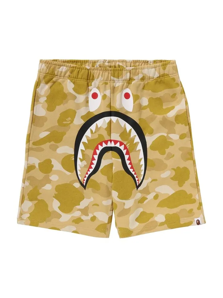 Шорты BAPE Color Camo Shark Sweat Shorts — изображение 1 из 2, желтый