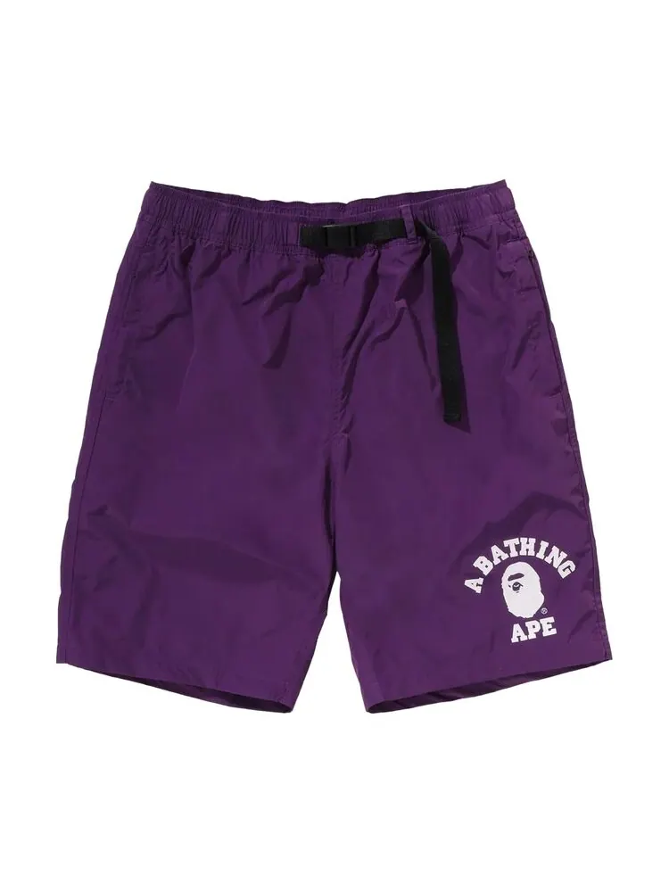 Шорты BAPE College Beach Shorts — изображение 1 из 2, фиолетовый
