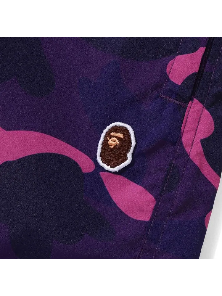 Шорты BAPE Color Camo Ape Head One Point Beach Shorts — изображение 3 из 3, фиолетовый