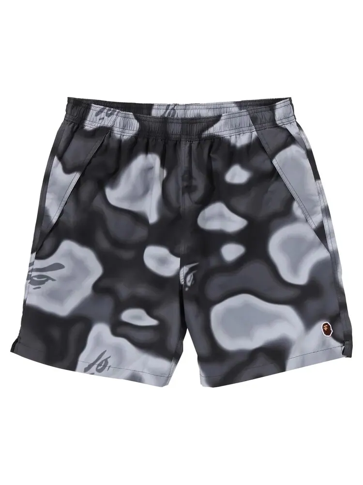 Шорты BAPE Liquid Camo One Point Beach Shorts — изображение 1 из 3, черный