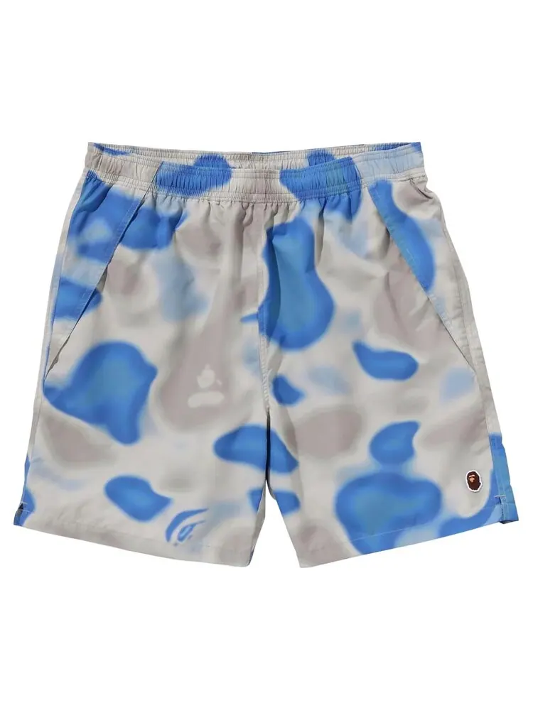 Шорты BAPE Liquid Camo One Point Beach Shorts — изображение 1 из 3, синий