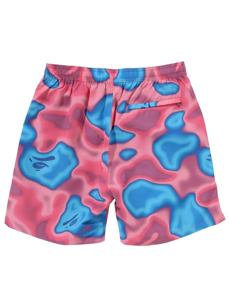Шорты BAPE Liquid Camo One Point Beach Shorts — изображение 2 из 3, розовый
