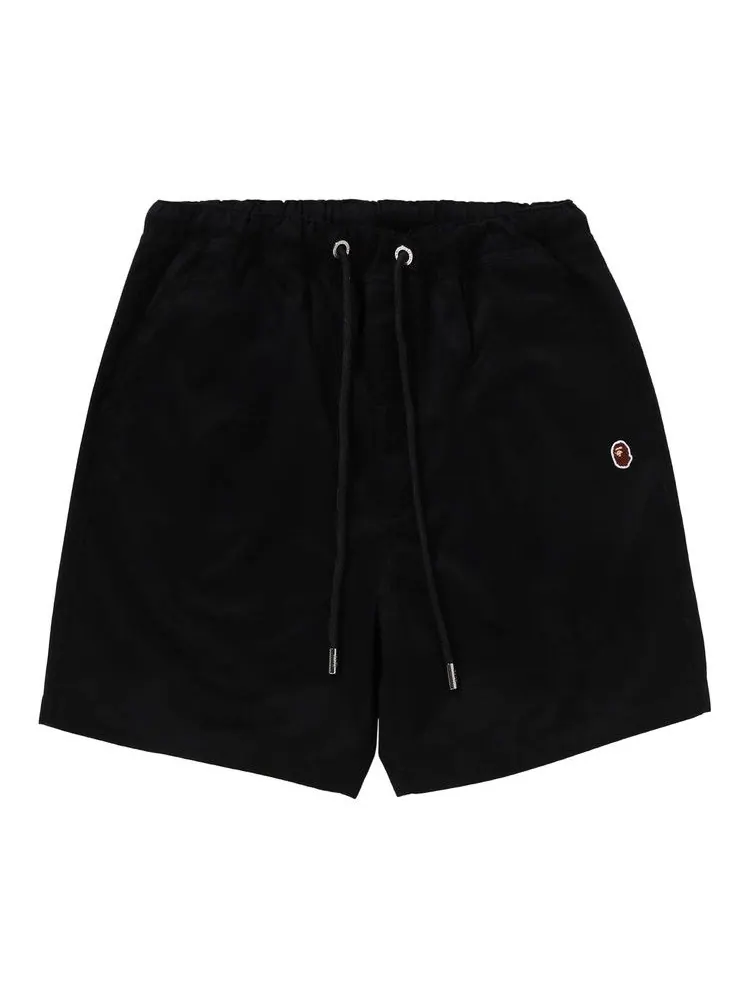 Шорты BAPE Ape Head One Point 2 Pleat Easy Chino Shorts 'Black' — изображение 1 из 3, черный