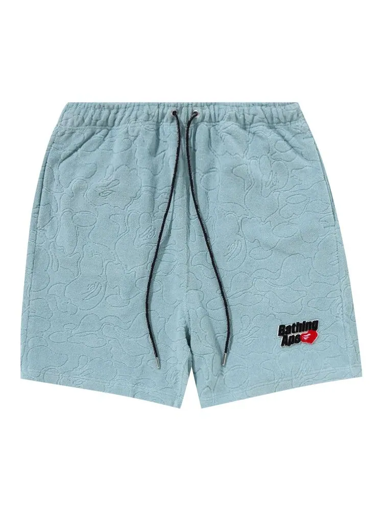 Шорты BAPE Line Camo Terry Towel Shorts, Sax — изображение 1 из 1, синий