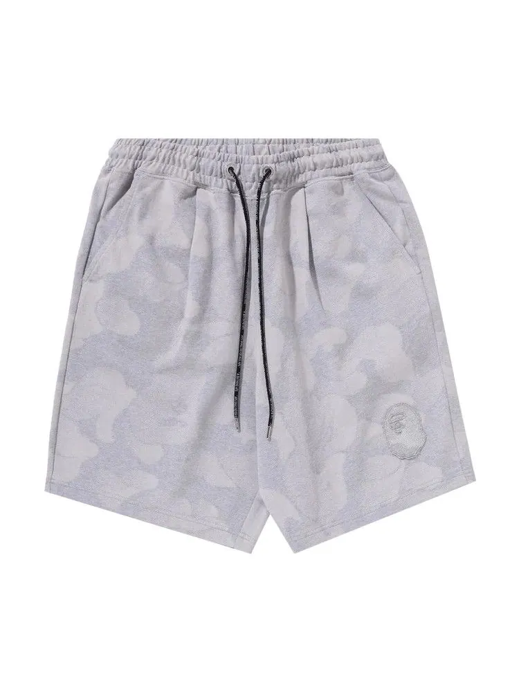 Шорты BAPE Ink Camo Ape Head Patch Sweat Shorts — изображение 1 из 2, серый